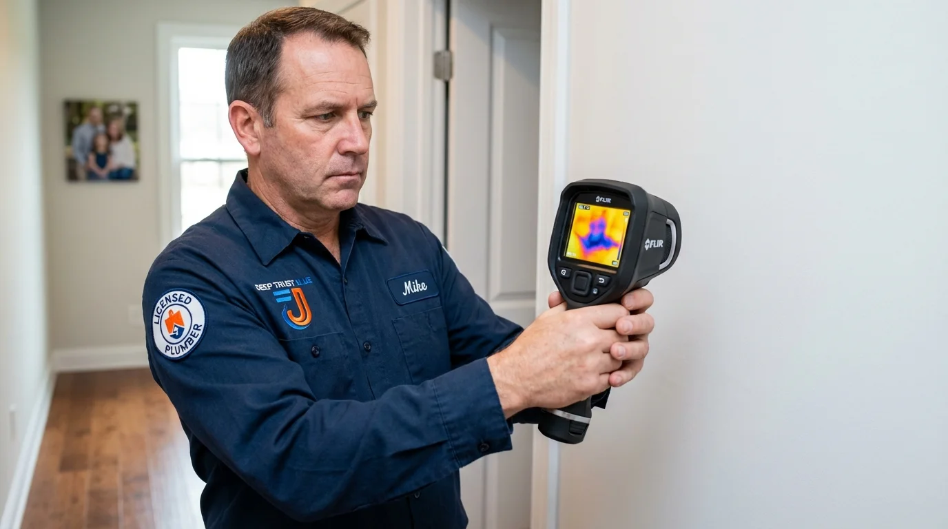 Thermal imaging leak detection by Johns Plumbing LLC in Saint Croix Falls